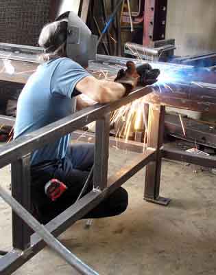 photo of welder working